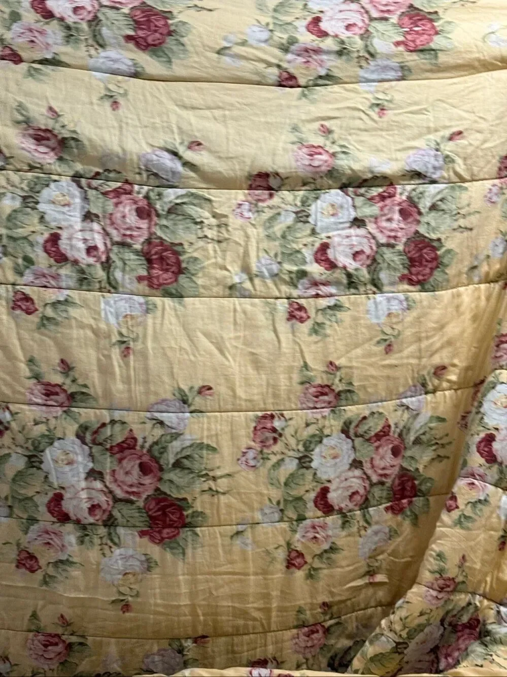 Ralph Lauren Full/Queen Size Comforter Sophie Brooke Yellow Floral Retired